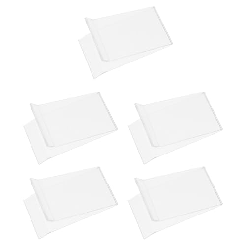 EXQUIMEUBLE Soportes Transparentes para Exhibición de Zapatos Acrílicos, Estante Compacto de 3 Mm para Zapatillas Planas, Pack de 5 Piezas Adecuado para Tiendas Minoristas y Organización
