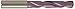 GUHRING 9055110035000 Carbide Drill, Coolant Fed, Firex, Stub Length, 3.5 mm x 6 mm Shank, 28 mm LOC, 66 mm OAL