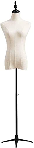 Manekin krawcy manekin manekin podłogowy damski manekin z metalową podstawą, forma manekina do sklepu obraz projekt ekspozycja odzieży, 140 cm do 175 cm regulacja wysokości (kolor: bez ramion)