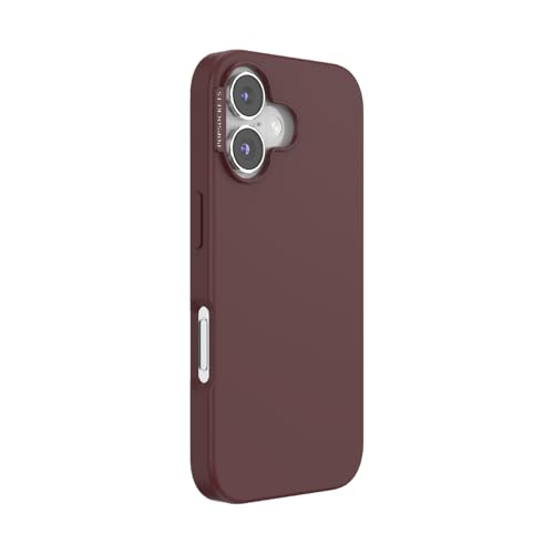 Image of PopSockets iPhone 16 Case Compatible with MagSafe, Phone Case for iPhone 16, Wireless Charging Compatible, Case Only, Cute Oxblood