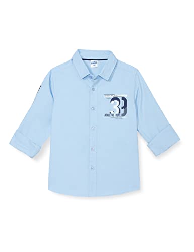 Image of Amazon Brand - Jam & Honey Boy's Regular Shirt (JH-BST-SH-28 Lt Blue 2 11-12 Years)