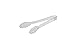 Fineline Settings Platter Pleasers Clear 9" Scalloped Heavy Duty Tongs, Pack of 24