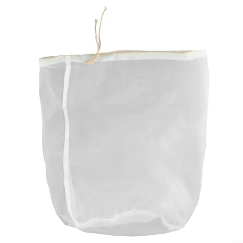 Bolsas coladoras de alimentos de 20 x 30 cm, filtros de nailon reutilizables para leche de nueces y sopas caseras (200 micras)