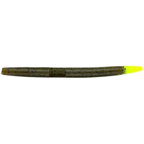Yamamoto 5' SENKO GREEN PUMPKIN PEPPER W/ CHARTREUSE TAIL (10 PACK) Cover