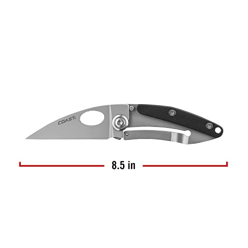 Coast Fx175 Frame Lock Light Weight Folding Knife 2-Inch Blade, Stainless Steel #TOP4