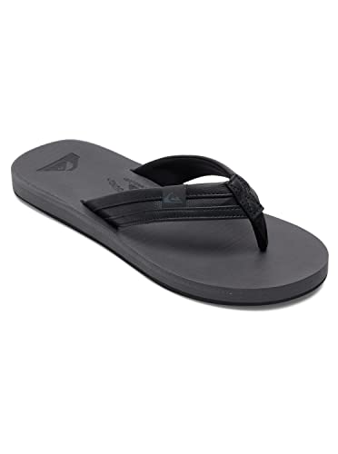 Quiksilver Herren Carver Squish Sandale, Black/Grey/Black, 42 EU