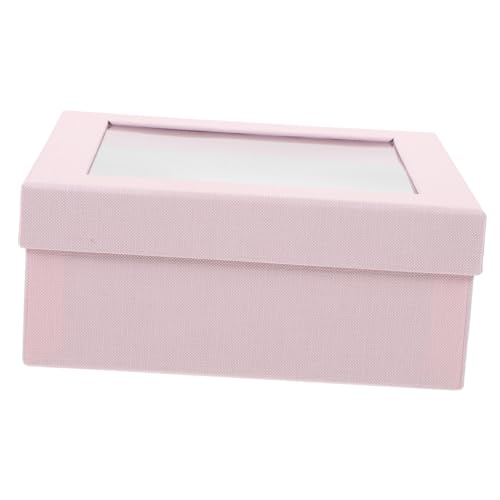 KOCKSHION Caja caja de cuadrada fiesta contenedores de boda cartulina packing boxes cofres para regalar mujer giftcrad box contenedor de creativo material compuesto rosa