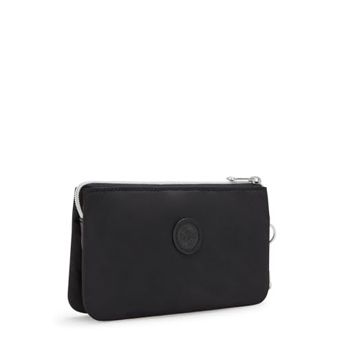 Pochette Kipling Creativity L fine et compartimentée au motif étoiles noires chic