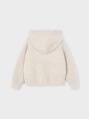Mayoral Furry Knit Sweater for Girls Almond2