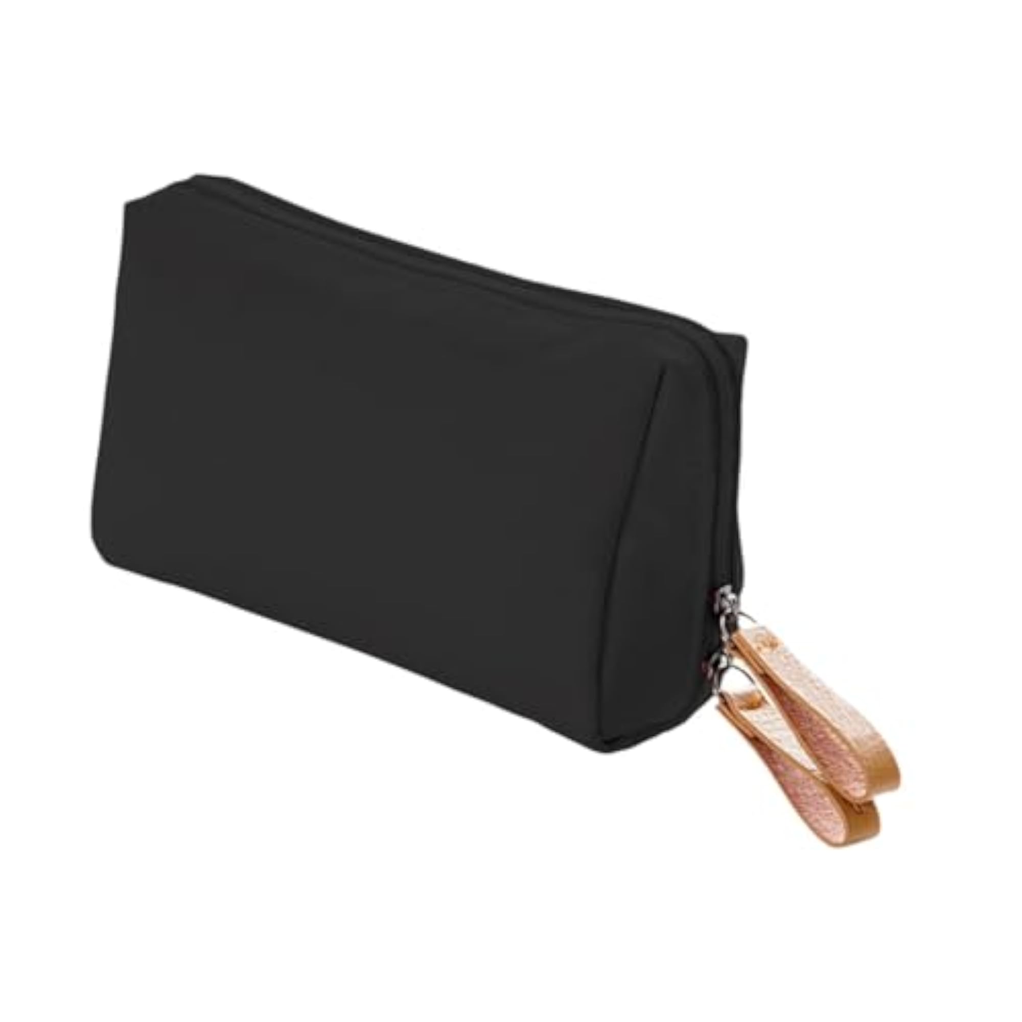 Travel Makeup Bag, Lightweight Cosmetic Organizer, Black Red