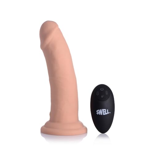 Swell 7X Inflatable & Vibrating 7" Silicone Dildo