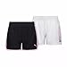 PUMA Youth Girl's 2 Pack All Day Comfort Shorts (US, Alpha, X-Small, Regular, Black/Grey)