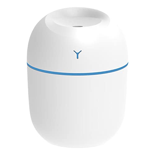 Difusor de aceite esencial aroma humidificador ultrasónico temporizador luz para hotel USB blanco, 80 x 80 x 103 mm