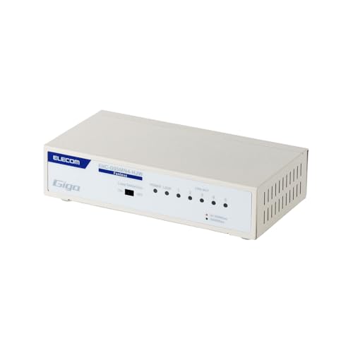 Amazon.co.jp: エレコム Giga対応スイッチングHub 5ポート 金属