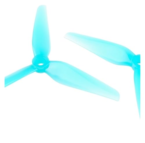 R38 5.1�C���` 3�u���[�h �J���t�� ���[�V���O�v���y�� FPV�h���[���p(5.1Inch 2Pairs Blue)