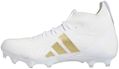 adidas Tênis masculino Adizero Impact Premier, Branco/dourado