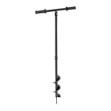 hillvert HT-EAA-006 Handerdbohrer 100 cm plus Verlängerung 50 cm Erdbohrer Hand Pflanzbohrer Handbohrer Erdbohrer Erdbohrer manuell