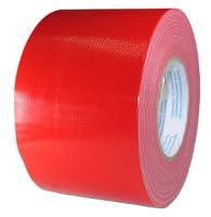 Bund Industrie Panzerband Gewebeband 100mm x 50m, Farbe: rot