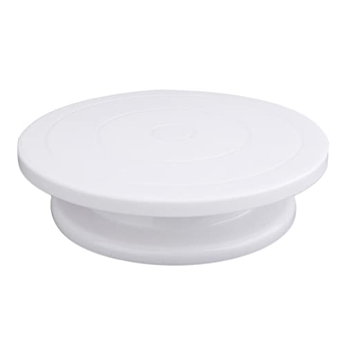 Catálogo para Comprar On-line Platos para pastel - los más vendidos. 46 Aleissi | Base Giratoria de 360 Grados con Balines, Movimiento Suave para Decoracion de Pasteles, Tartas, Postres, Cupcake, Repostería, Resistente hasta 5kg (Blanco)