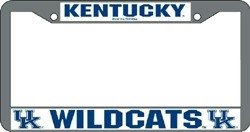 Kentucky Wildcats Chrome License Plate Frame