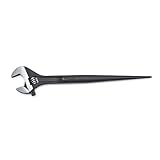 Crescent 16' Adjustable Black Oxide Construction Wrench - Home Improvement Hand Tool for Tight Spaces - Wide Mouth - AT215SPUD