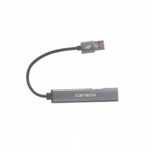 C3Tech Hub USB 3.0 4 Portas HU-330SI Prata compativel com Windows...