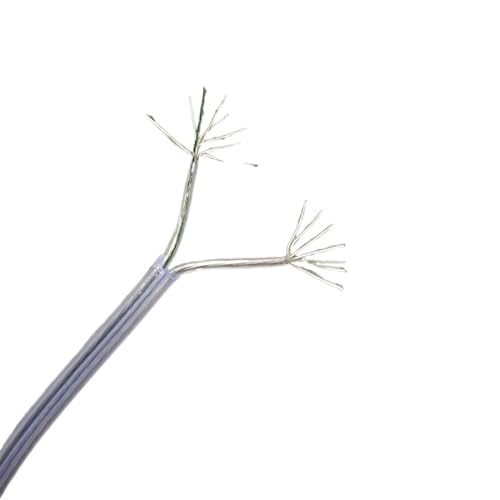 Outdoor Extension 2 x 0.14mm2 26AWG Transparent Round Electric Cable for Electrical Wire Power Cord for Pendant Lighting Accessories Solar sheathed(Size:4meter)