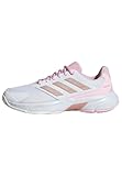 ADIDAS DAMEN COURTJAM CONTROL 3 TENNIS SHOES, CLOUD WHITE/SILVER METALLIC/LUCID PINK, 38 2/3 EU