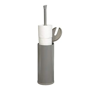 Zenna Home, Brushed Nickel Smart Accessories NeverRust Easy Access 3-Roll Toilet Paper Holder (ETP1ALBNL)