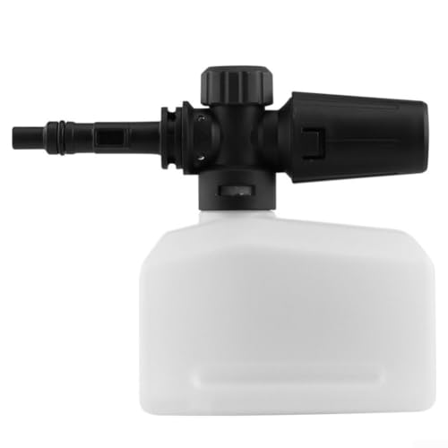 Pulverizador de espuma para lavado de coche, lanza de espuma de nieve de alta presión, boquilla ajustable para detalles, limpieza de valeting, botella de 1 L (S1)
