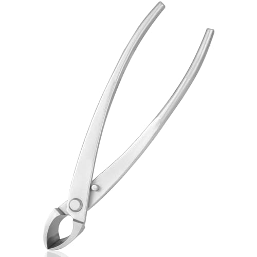 Jevie Cutter concave en acier inoxydable pour bonsaï et jardinage 20,3 cm