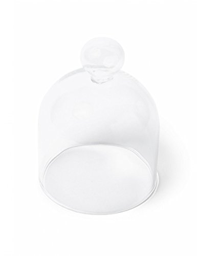 GénériqueLUKRA Cloche en Verre 6 x 10cm - Décorative - Chic - Transparent - Cadeau - Occasion de fête (Party occasion)