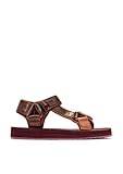 D.Franklin Sandalias de Tiras de Mujer en Marrón - Sandalias deportivas planas cómodas para verano - Talla (37)