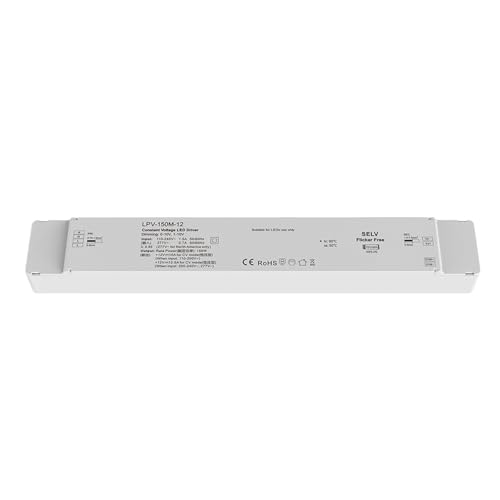 Pilote LED dimmable 150W pour ambiance lumineuse de salon de 110-277V à 12V