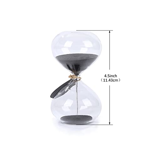 SWISSELITE Puff Sand Timer, Hourglass Sand Timers, Inspired Glass for Home, Desk, Office Decor