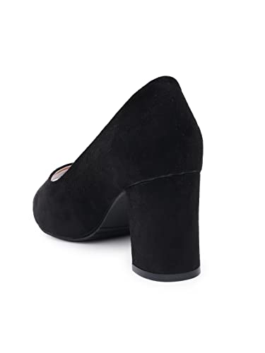 Image of SHERRIF Women's Peep Toe Block Heel Slip-On
