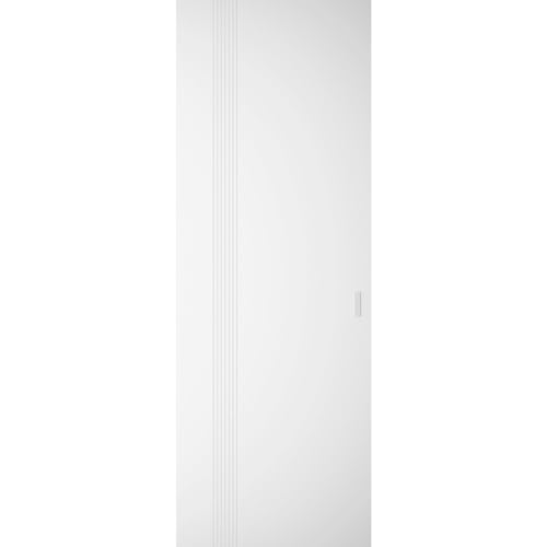 SARTODOORS Interior Hidden Barn | Basic 0111 Arctic White | Wood Veneer Doors | Magic Concealed Sliding Set | 42" x 84"