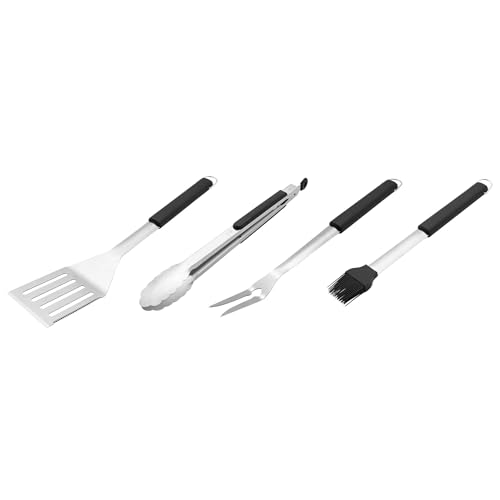 HENCKELS BBQ Grill Tool Set, 4-Piece Stainless Steel Barbecue Accessories