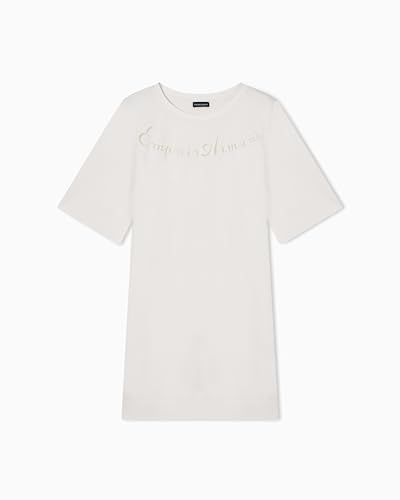 EMPORIO ARMANI Damen Dress Überwurf für Schwimmbekleidung, weiß, L