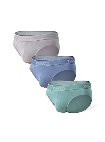 Separatec Herren Slip Superfeines Modal Atmungsaktiv Doppelbeutel Antibakterielles und atmungsaktives Ion Unterwäsche 3er Pack Cover