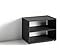 byLIVING TV Stand VICTORIA / kleines Regal schwarz / Beistelltisch 60 cm breit / Wohnzimmertisch / Schrank / TV und Phono Bank / TV Tisch / Schwarz / 60 x 45 x 39 cm (BxHxT)