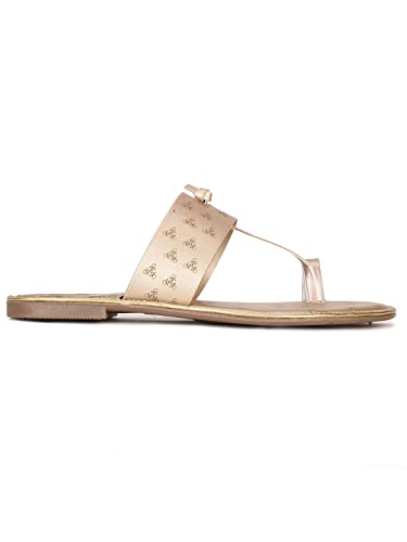 Image of Bata Womens Zara Knot E Flats, (5612389), Tan