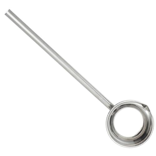 Homoyoyo Cucharón de Agua Vertedor de Acero Inoxidable Mango Largo de 45 CM Cuchara para Cocina y Jardín Cucharón para Regar Utensilio Doméstico Resistente y Ergonómico