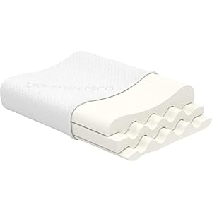 bonmedico Ergonomisches Kopfkissen Large – Orthopädisches Nackenstützkissen – Nackenkissen für Seitenschläfer, Rückenschläfer – Memory Foam Kissen – Schlafkissen für Erwachsene – Wellness Geschenke