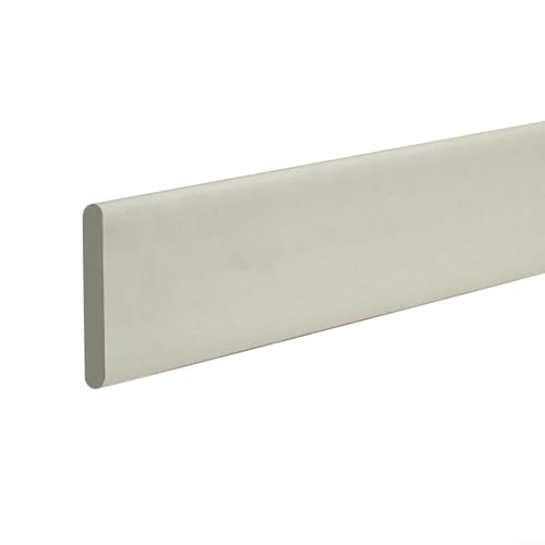 HOHOVYVY Rodapié autoadhesivo, rodapié suave, zócalo de mármol, tira gruesa anticolisión, tira decorativa para tubos de gas (gris)