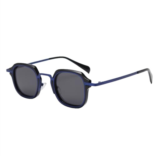 Lunettes de soleil carrées style punk métal pour terrasses et festivals d'été