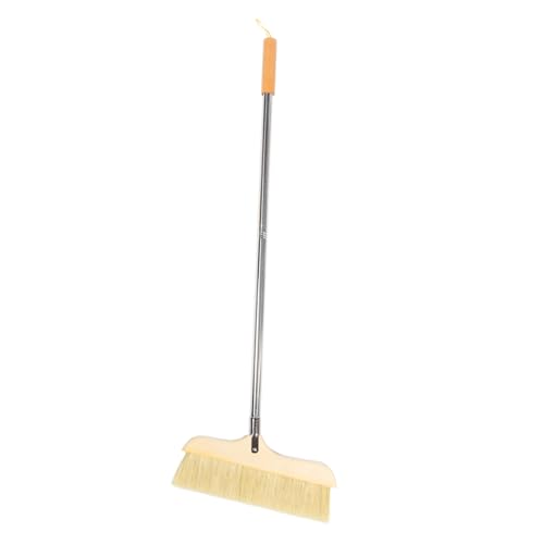 Generic Wooden Bristle Broom with Long Handle Soft Bristle Design for Cleaning of Carpets and Floors Lightweight Portable Static Easy to Assemble and Store