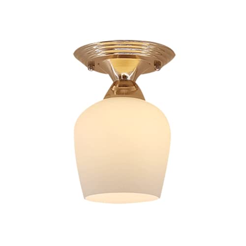 Plafonnier creative single head en verre lumineux pour entrée et warehouse