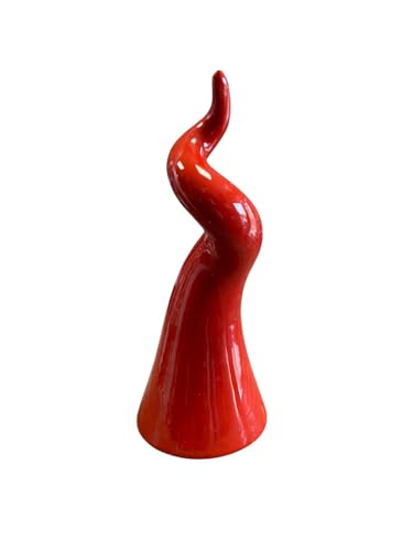 Cuerno de la suerte napolitano de Poggio de cerámica 12 cm hecho a mano en torno a mano, Regalos Originales, Idea Regalo Bombonera