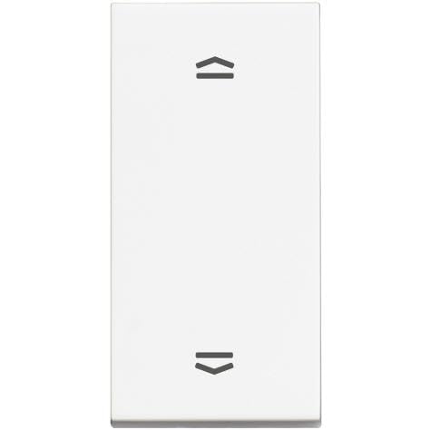 Commutateur double étroit pour store motorisé Classia BTICINO blanc gain de place